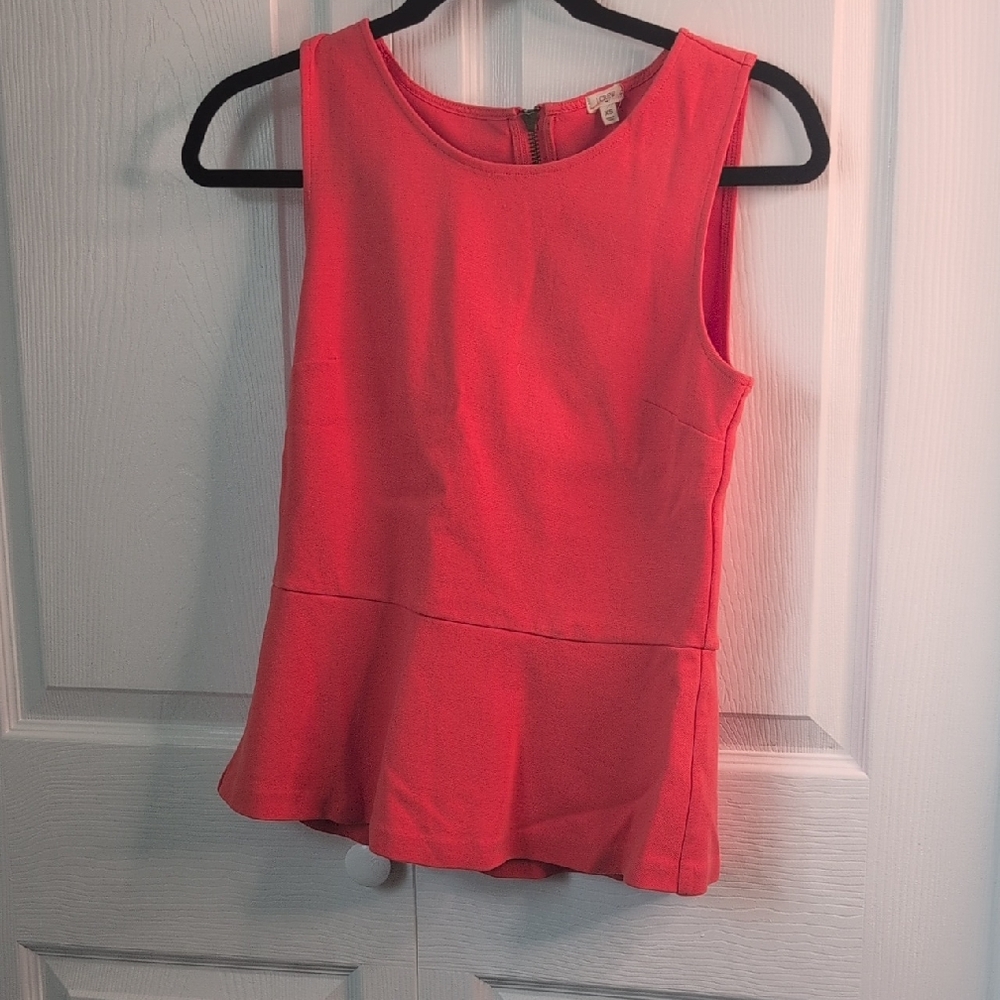 J. Crew Vibrant Coral Tank Top